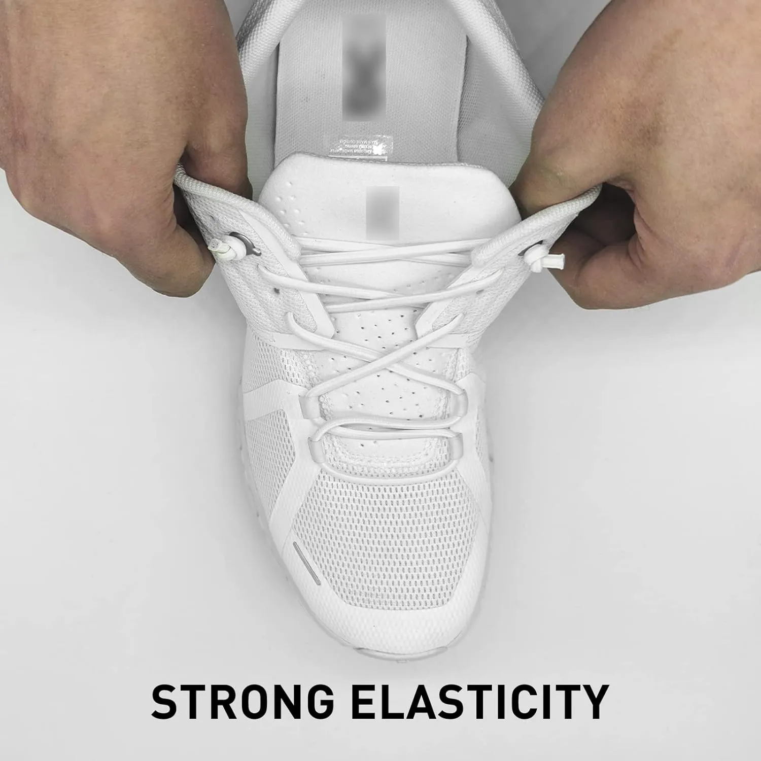 3 Pairs Elastic Shoe Laces Replacement Laces for Running Shoes,Stretch Oval Strings Replacement Shoestrings