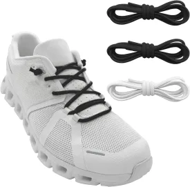 3 Pairs Elastic Shoe Laces Replacement Laces for Running Shoes,Stretch Oval Strings Replacement Shoestrings