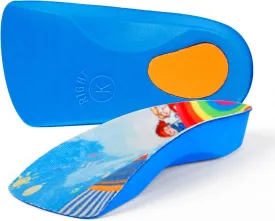 Arch Support Insole for Kids Shoes, Orthotic Shoes Inserts for Kids, 3/4 Length Inserts for Childrens Heel Pain, Flat Feet, Plantar Fasciitis, Pronation