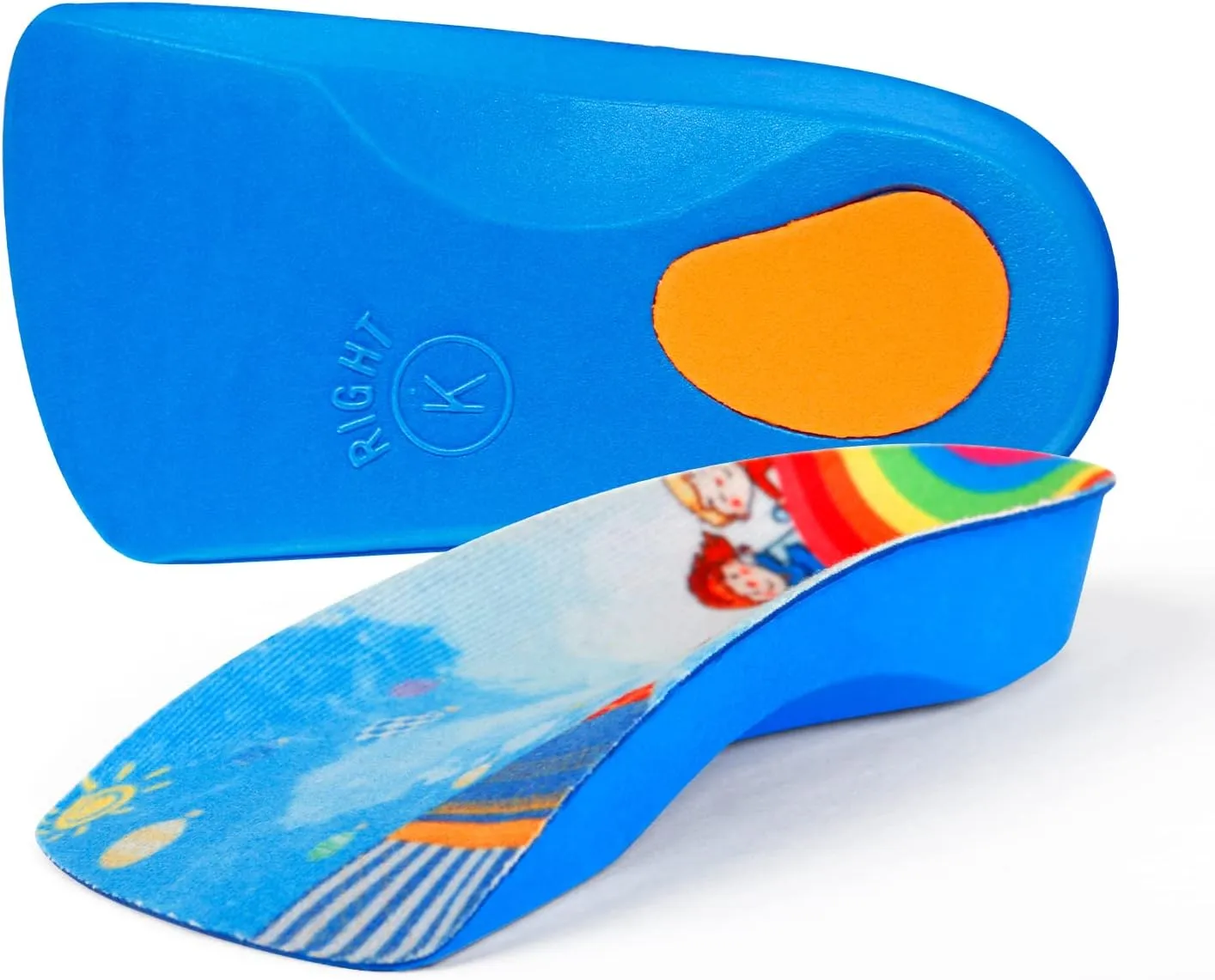 Arch Support Insole for Kids Shoes, Orthotic Shoes Inserts for Kids, 3/4 Length Inserts for Childrens Heel Pain, Flat Feet, Plantar Fasciitis, Pronation
