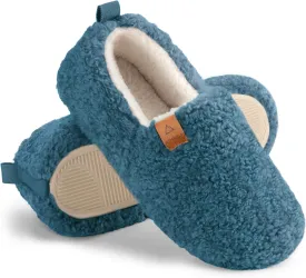 ATHMILE Women's Slippers Fuzzy Curly House Slippers Memory Foam Loafer with Polar Fleece Lining Indoor Outdoor