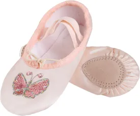 Ballet Shoes for Girls, Split Sole Toddler Ballet Shoes Satin Ballet Slippers for Girls Toddler/Little/Big Kid