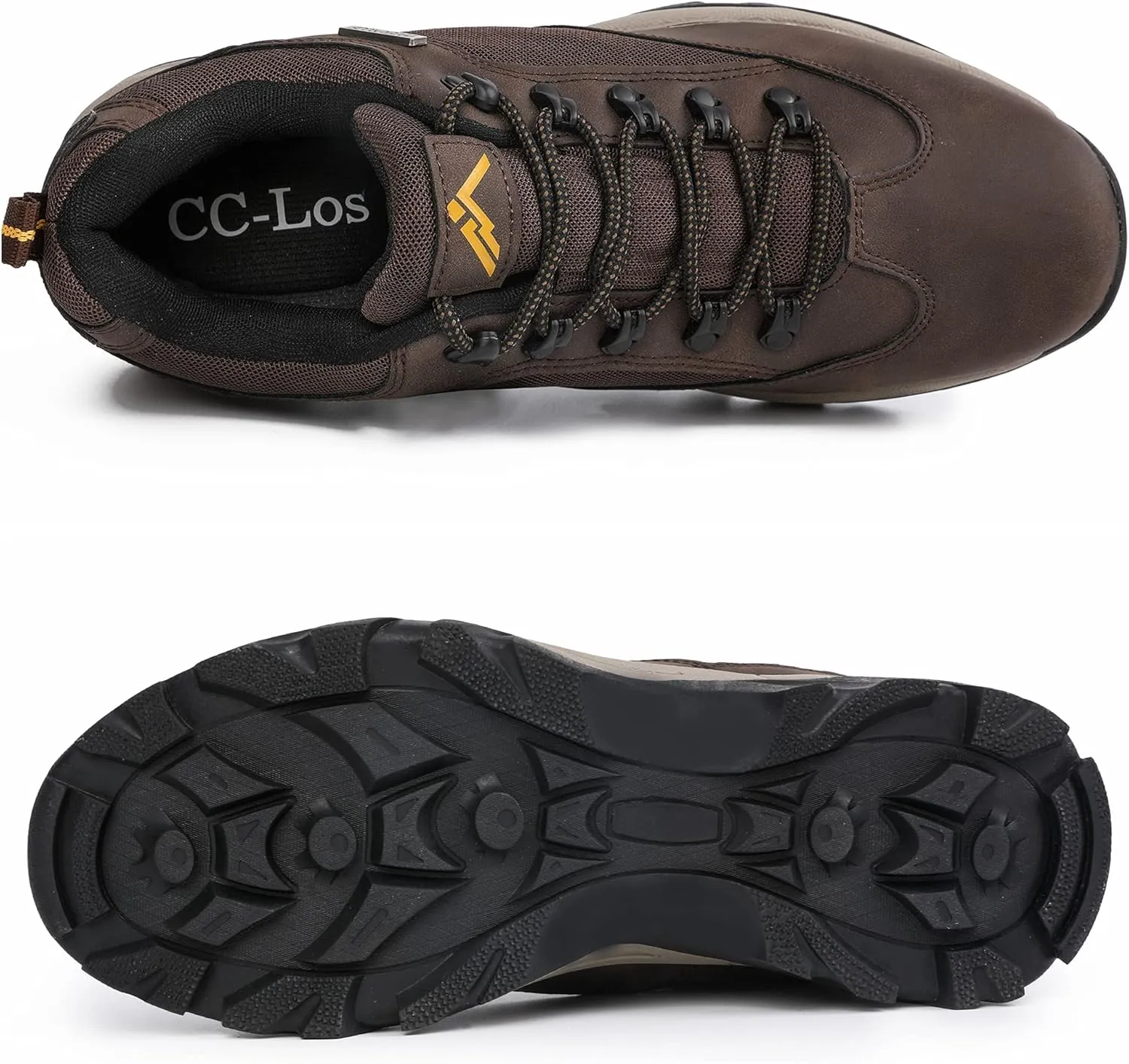 CC-Los Men's Hiking Shoes | Waterproof Work Shoes | Non-Slip & Comfortable Walking Size 7.5-14