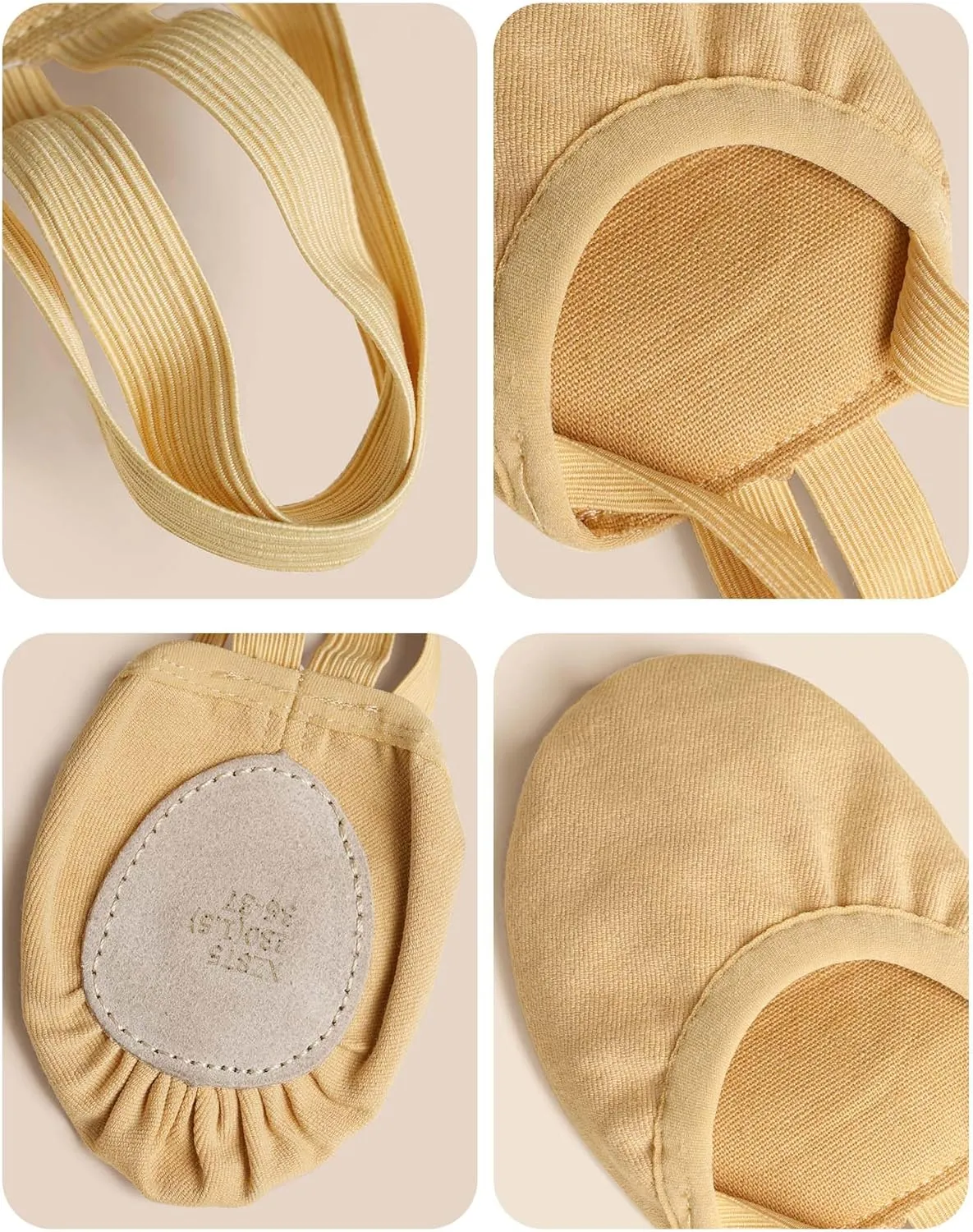 Dance Shoes Half Sole Ballet Pirouette Shoes for Women/Men and Girls/Boys