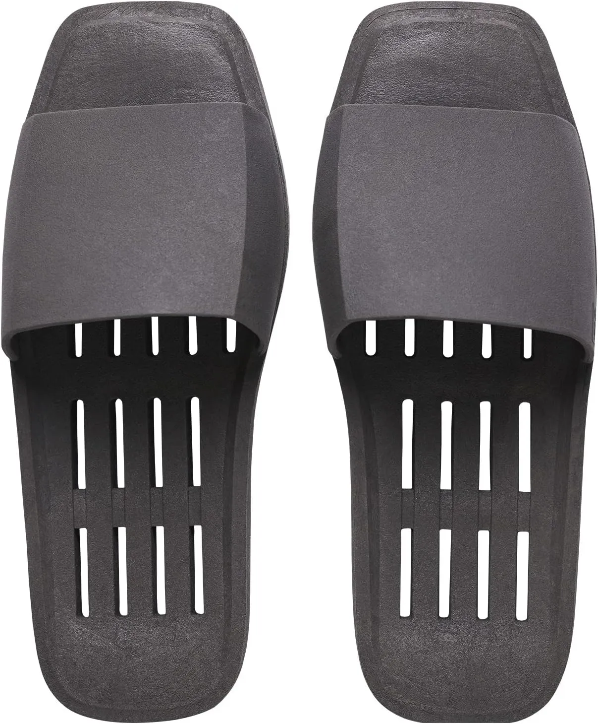 DEARCUS Shower Slippers with Comfortable Anti Slip Pad - Quick Drying Slippers with Drainage Holes  Non Slip Thick Sole Sandals  Open Toe Home Slippers  Piu Meno, Deep Grey