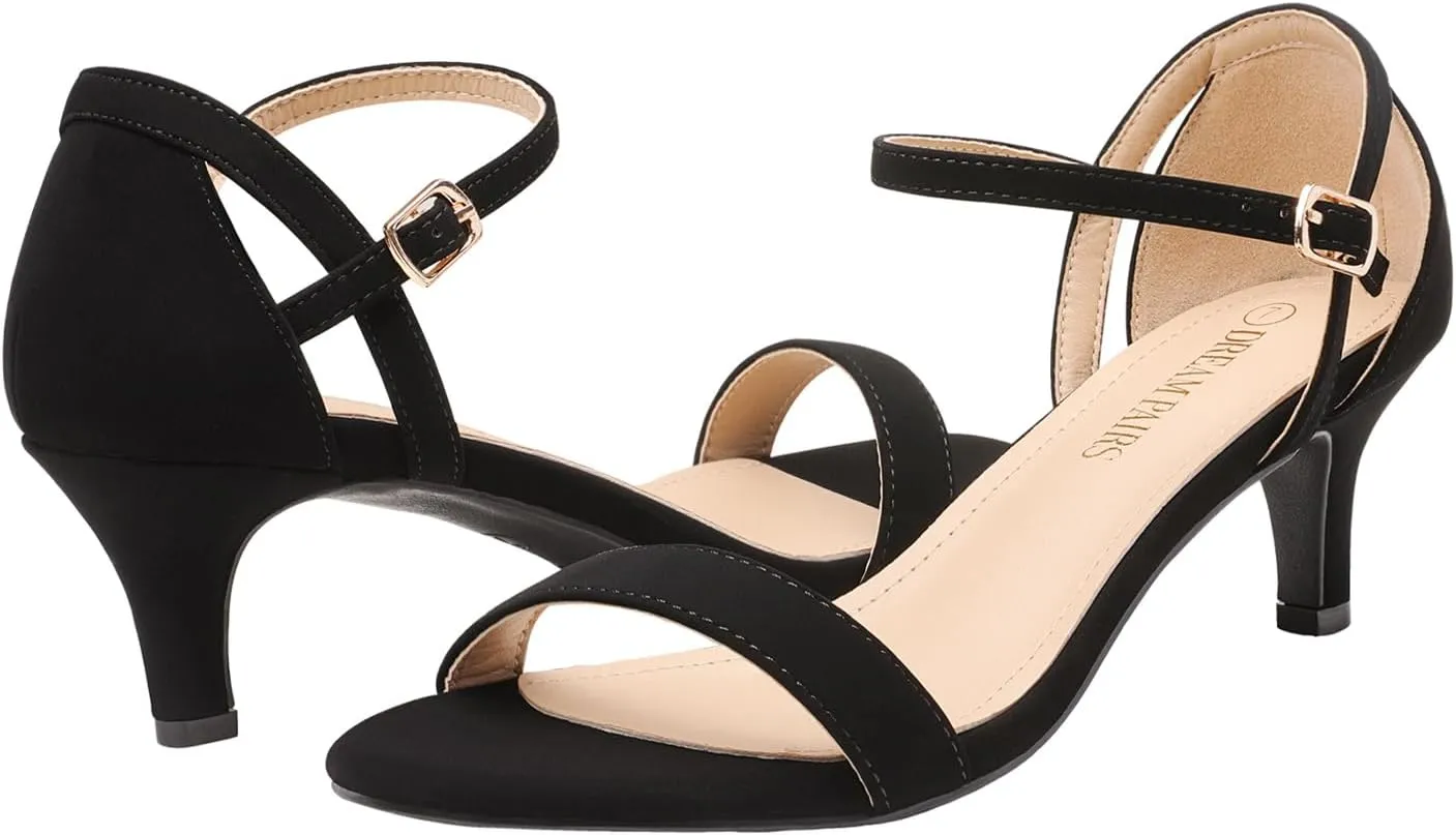 DREAM PAIRS Women's Lexii Fashion Stilettos Open Toe Pump Heel Sandals