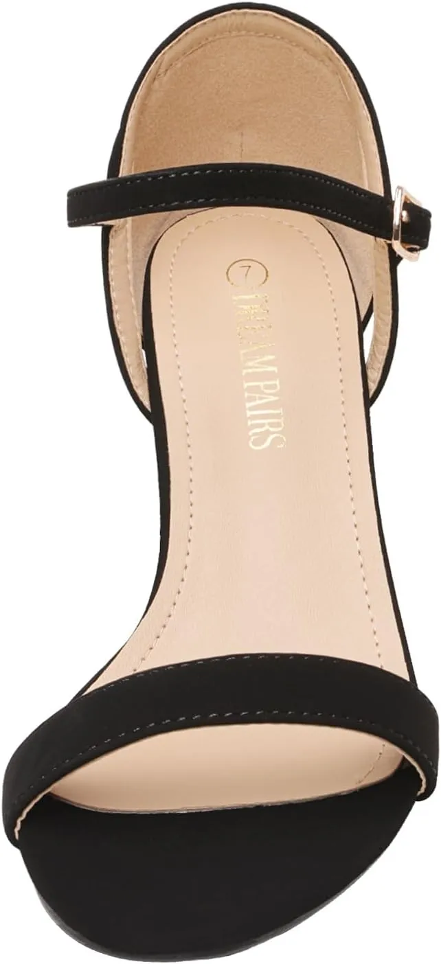 DREAM PAIRS Women's Lexii Fashion Stilettos Open Toe Pump Heel Sandals