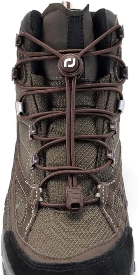 Extra Long No Tie Shoelaces - Elastic Tieless Round Boot Laces for Hiking Shoes, Work Boots and Running Sneakers