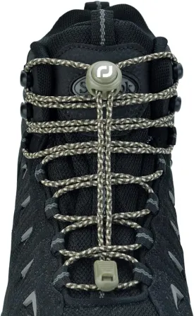 Extra Long No Tie Shoelaces - Elastic Tieless Round Boot Laces for Hiking Shoes, Work Boots and Running Sneakers
