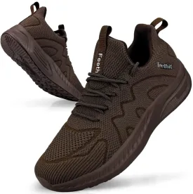 Feethit Mens Non Slip Walking Sneakers Lightweight Breathable Slip on Running Shoes Athletic Gym Tennis Shoes for Men