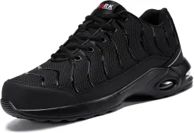 FENLERN Steel Toe Shoes for Women Lightweight Safety Shoes Comfortable Ladies Steel Toe Sneakers Non Slip Work Shoes Breathable Arch Support 5~11 Medium/5.5~10.5 Wide Width