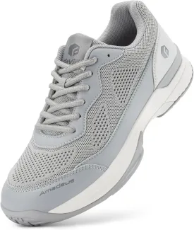 FitVille Wide Pickleball Shoes for Men Tennis Shoes Sneakers for All Court Racquetball Athletic Shoes for Racquet Sport | Arch Support & Wide Toe Box