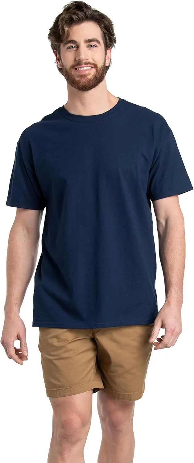 Fruit of the Loom Men's Eversoft Cotton T Shirts, Breathable & Moisture Wicking with Odor Control, Sizes S-4x
