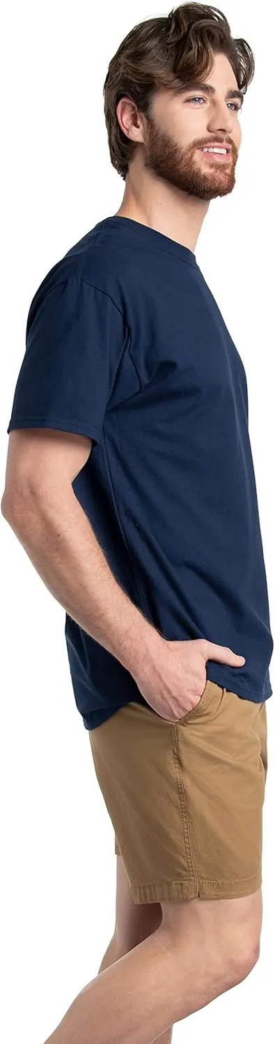 Fruit of the Loom Men's Eversoft Cotton T Shirts, Breathable & Moisture Wicking with Odor Control, Sizes S-4x