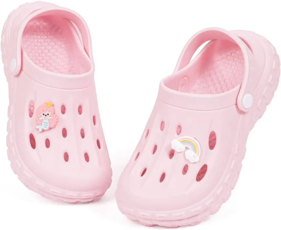 Kids Boys Girls Cute Garden Clogs Little Kid EVA Water Sandals Lightweight Indoor Outdoor Summer Beach Pool Play Shoes Children Comfort Slippers Slides