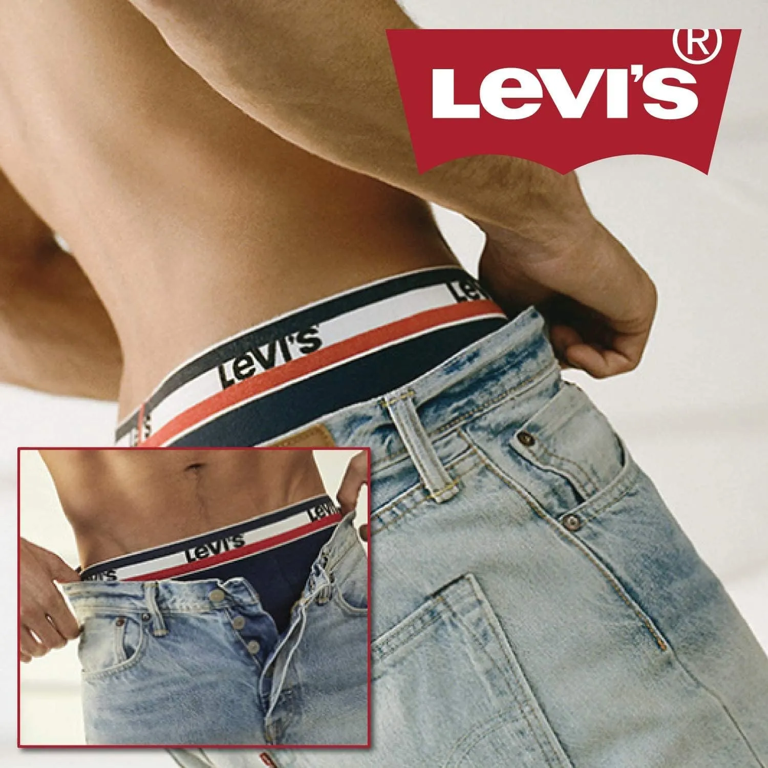 Levi's Mens Underwear Microfiber Boxer Brief for Men Ultra Soft 4 Pack