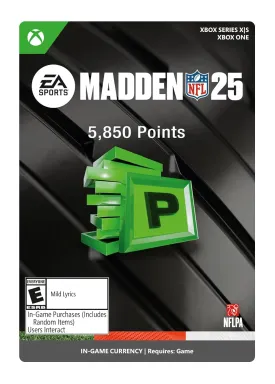 Madden NFL 25: 5850 Madden Points - Xbox [Digital Code]