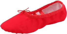 missfiona Women Canvas Ballet Slippers Dance Shoes Adult Practice Yoga Flat Belly Shoes