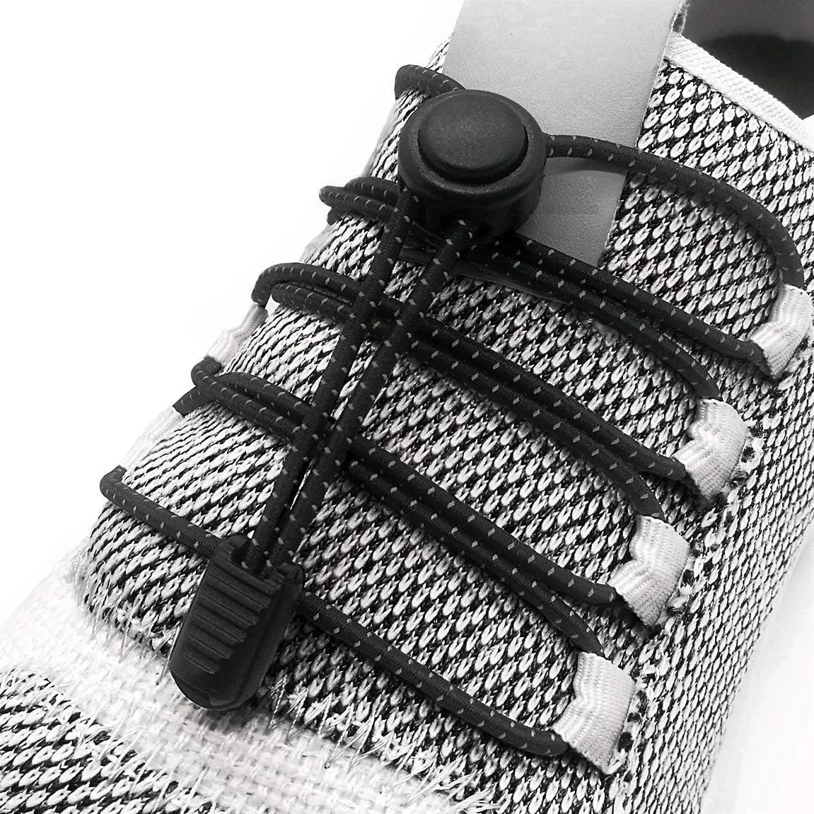 No Tie Shoelaces - Tieless Elastic Shoe Laces - Strong Lock Shoelaces for Sneakers - One Size Fits All for Adults and Kids