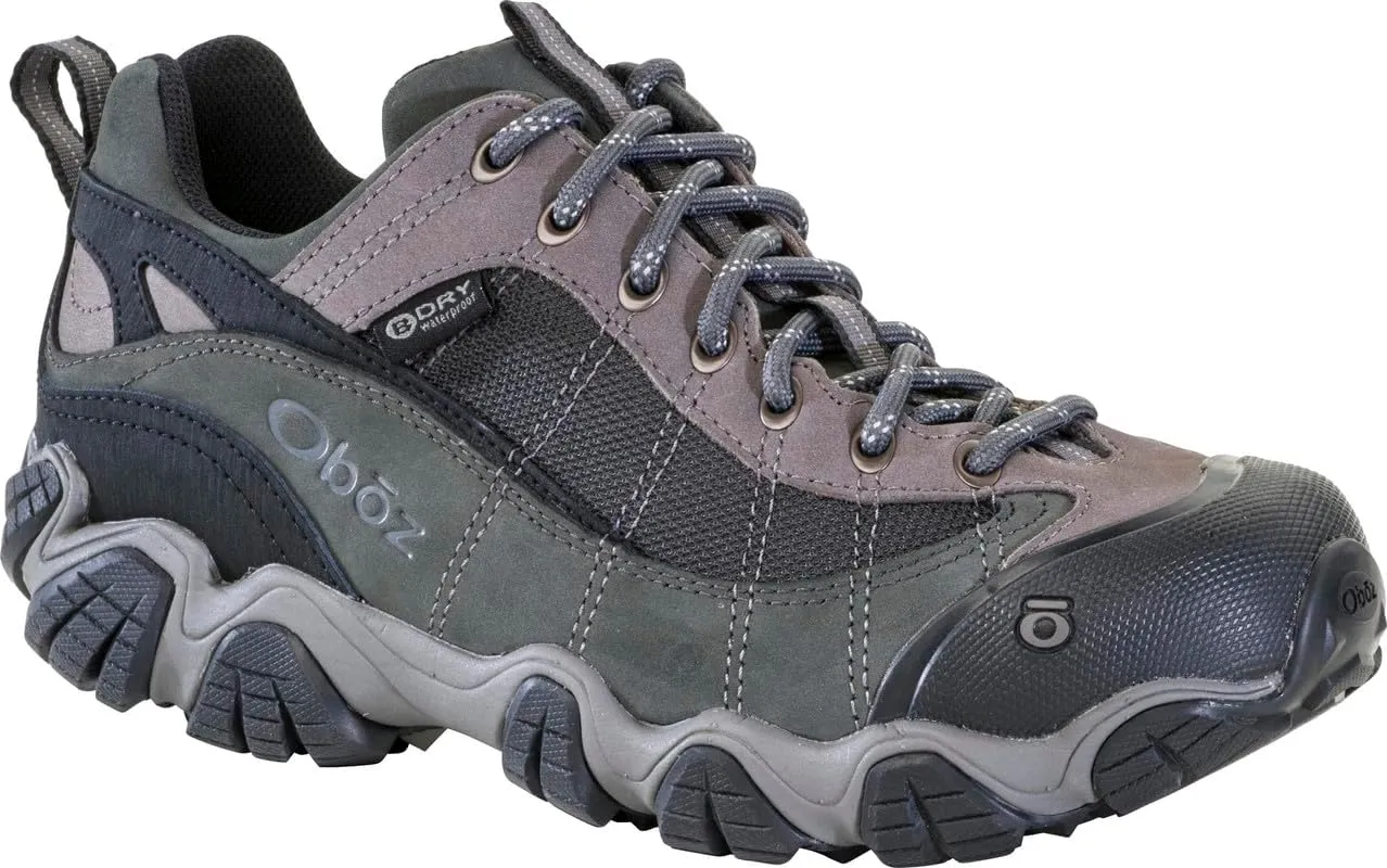 Oboz Men's Firebrand II Low B-Dry, Gray, 13 Wide