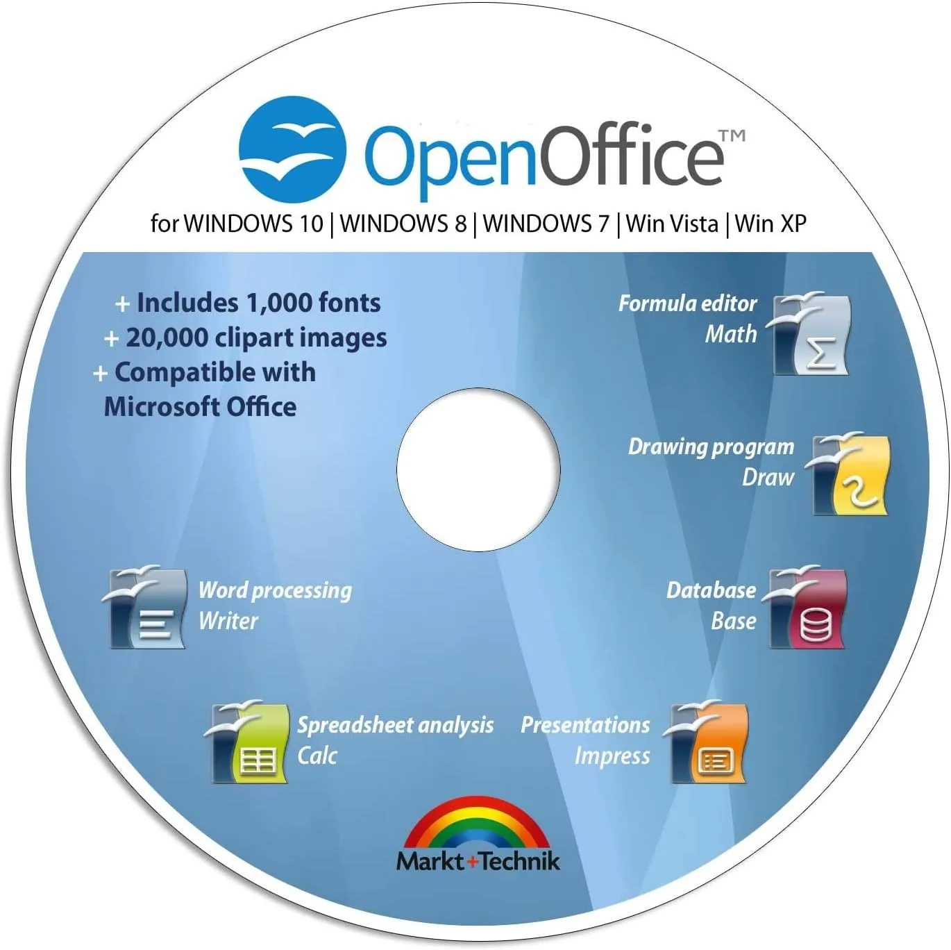 Office Suite 2024 Edition CD DVD 100% compatible with Microsoft Word and Excel for Windows 11-10-8-7-Vista-XP