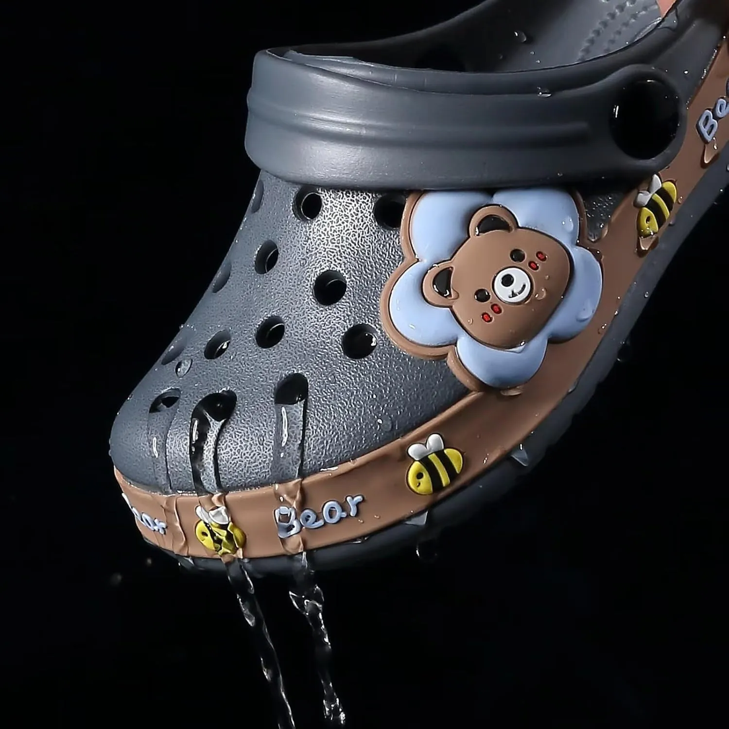 OHSNMAKSL Toddler Clog Slippers Garden Sandals Slip On Water Shoes Sneakers Cartoon Slides for Boys and Girls Children Beach Pool Shower