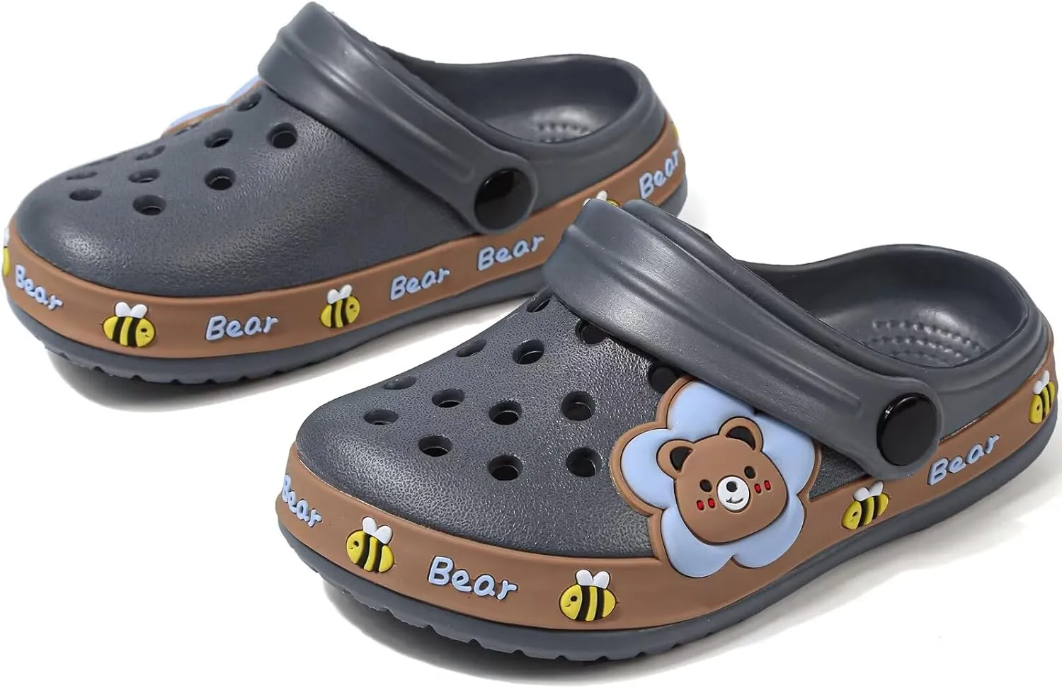 OHSNMAKSL Toddler Clog Slippers Garden Sandals Slip On Water Shoes Sneakers Cartoon Slides for Boys and Girls Children Beach Pool Shower
