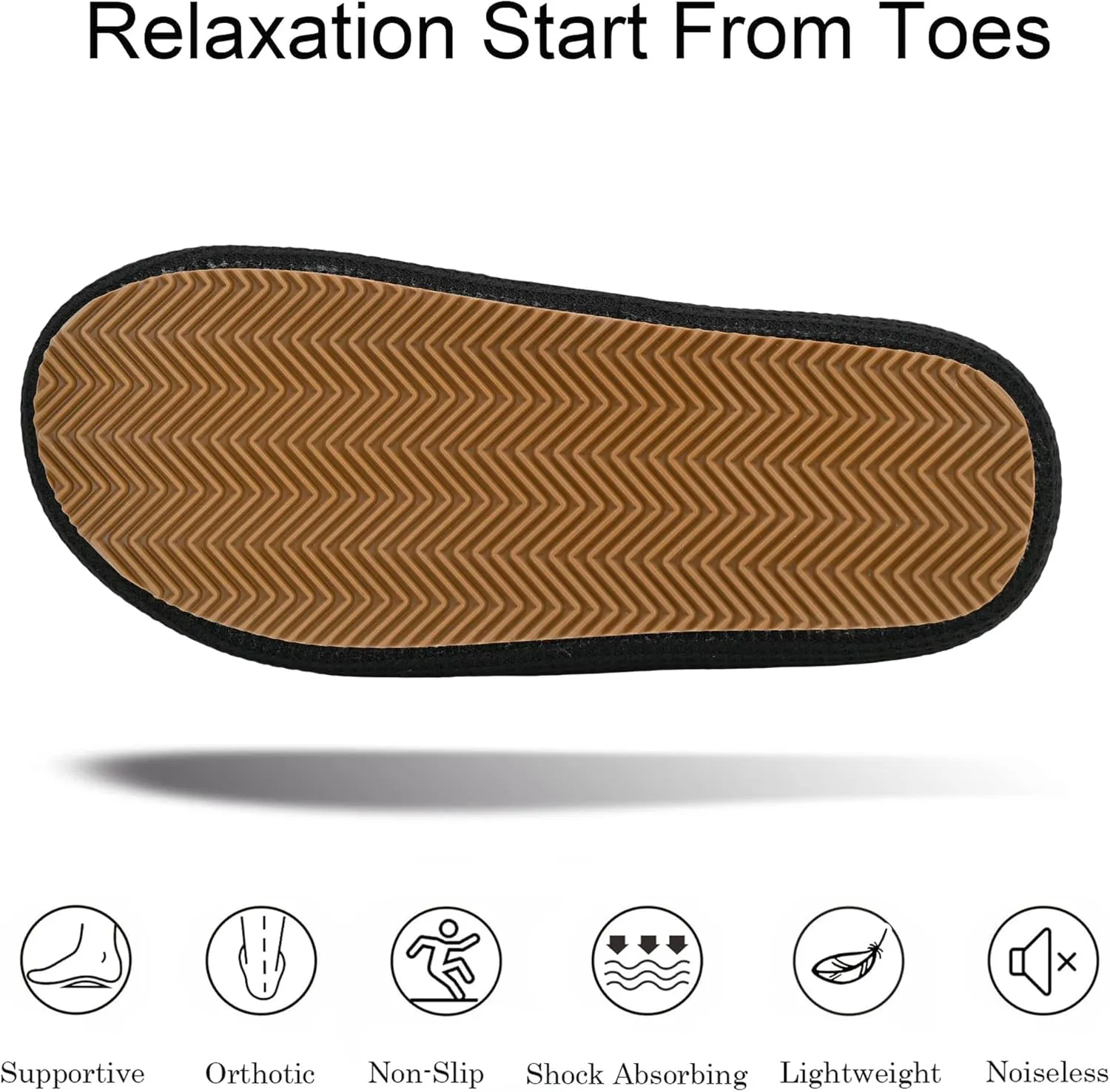 Panda Bros Women's Adjustable Slippers, Diabetic Slippers for Women Memory Foam, Open Toe Swollen Feet Slippers Bedroom House Indoor Outdoor Shoes with Rubber Sole