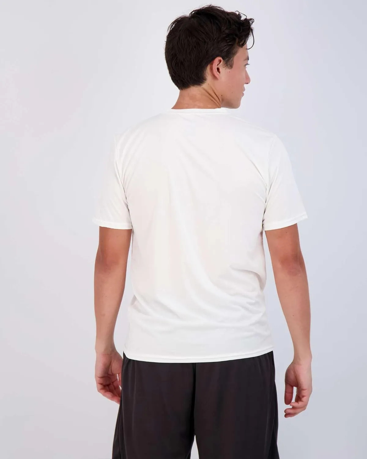 Real Essentials 5 Pack: Men??s V-Neck Dry-Fit Moisture Wicking Active Athletic Tech Performance T-Shirt