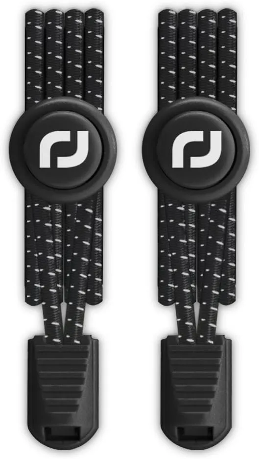 RJ-Sport Tieless Elastic Shoe Laces - Heavy Duty No Tie Shoelaces for Kids and Adult with Strong Lock and Speed Shoestrings