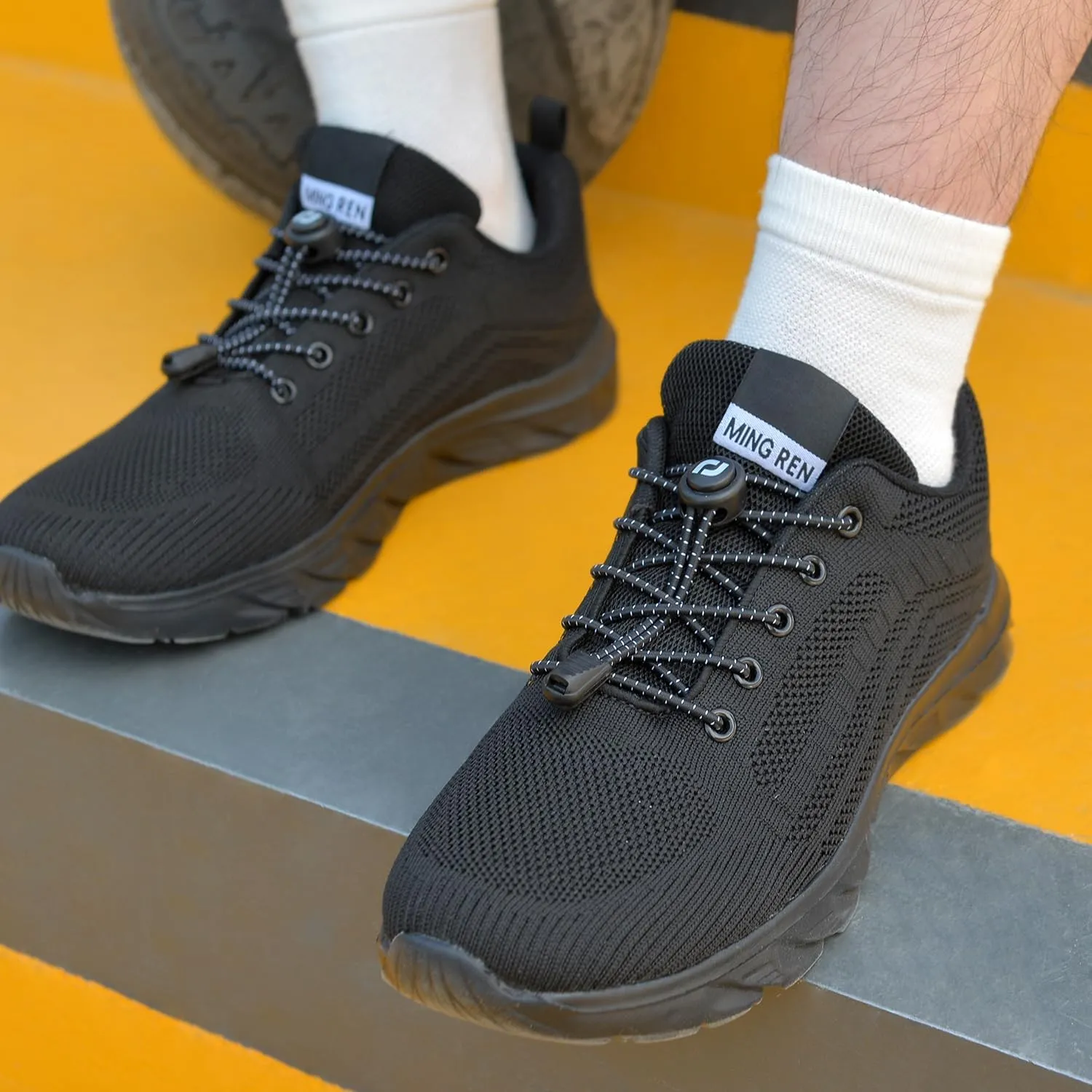 RJ-Sport Tieless Elastic Shoe Laces - Heavy Duty No Tie Shoelaces for Kids and Adult with Strong Lock and Speed Shoestrings