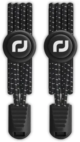 RJ-Sport Tieless Elastic Shoe Laces - Heavy Duty No Tie Shoelaces for Kids and Adult with Strong Lock and Speed Shoestrings