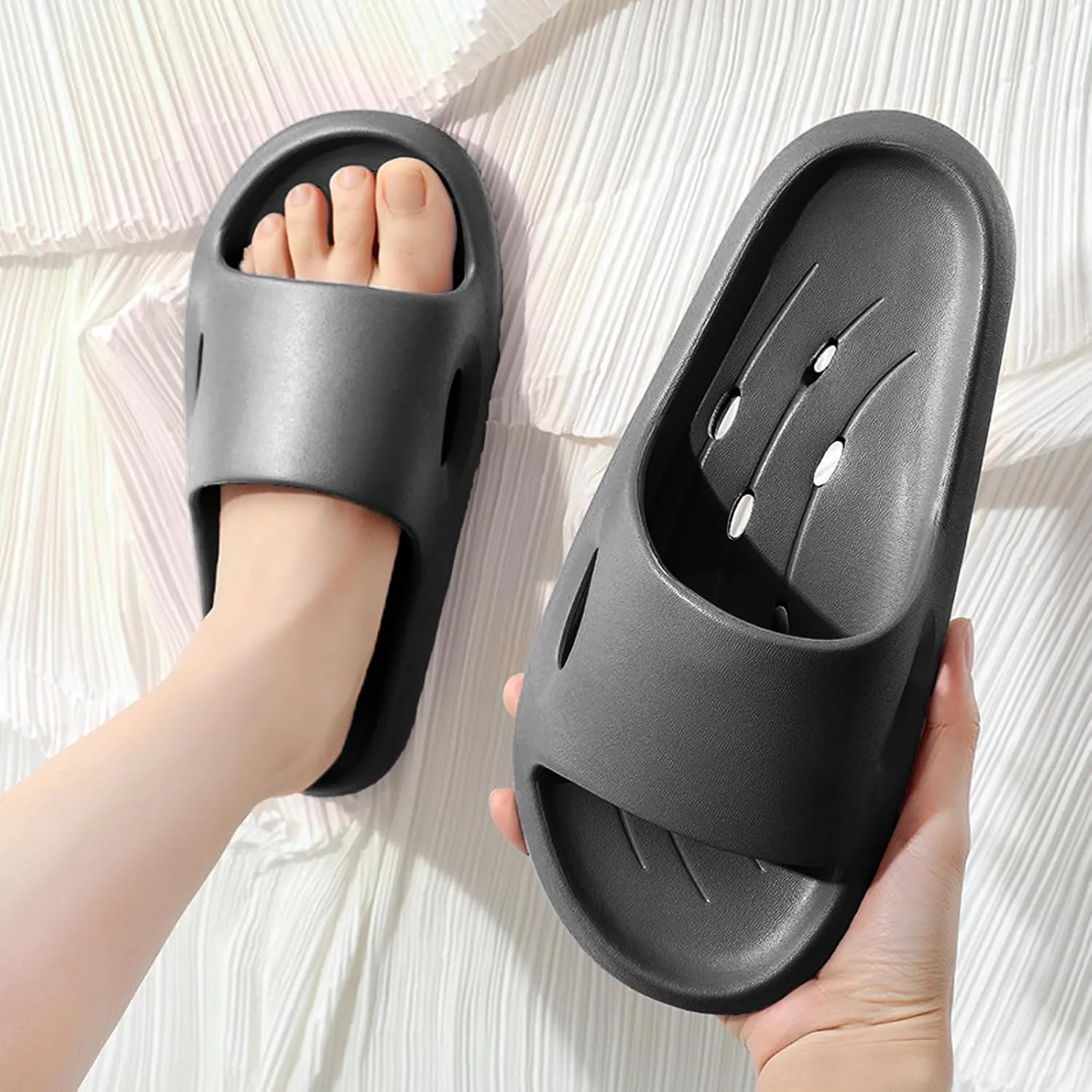 Shower Shoes Quick-Dry Non-Slip Bathroom Slippers for Men & Women,Quick-Dry Non-Slip, Home Slides Dorms, Gym, Pool, Spa, Camping, Beach