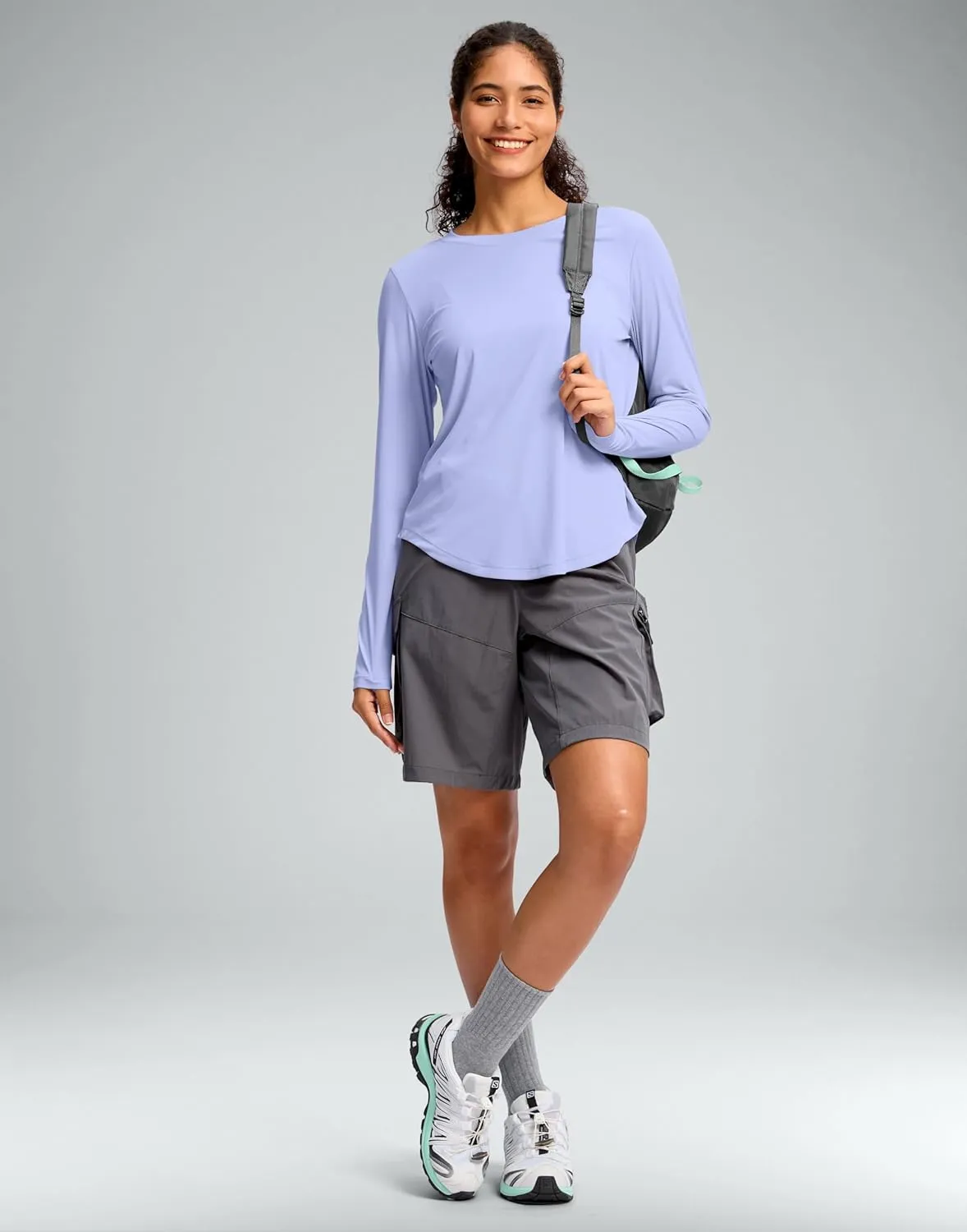 Soothfeel Women's UPF 50  Sun Shirts Long Sleeve SPF UV Protection Rash Guard Lightweight Quick Dry Hiking Workout Tops