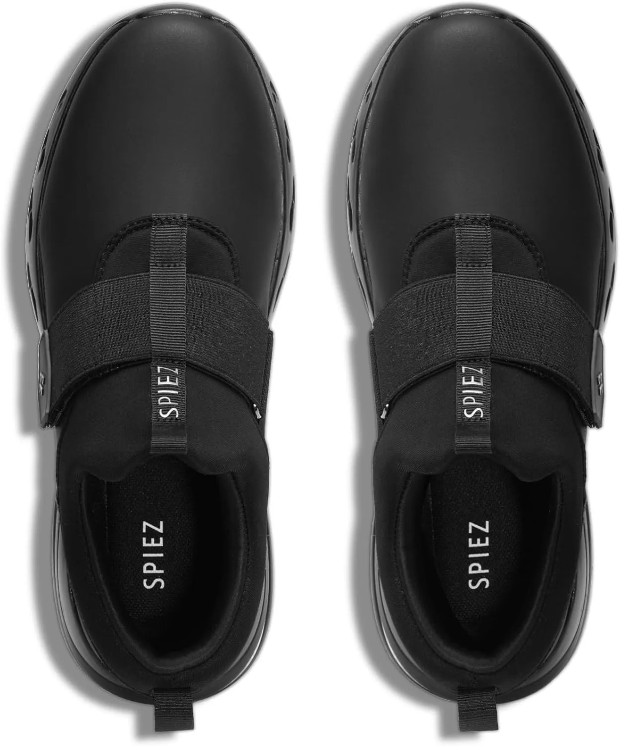 SPlEZ Waterproof Work Shoes for Men Women, Non-Slip, Oil-Resistant Slip-On Chef Sneakers for Kitchen Food Service, Black (4.5-13.5)