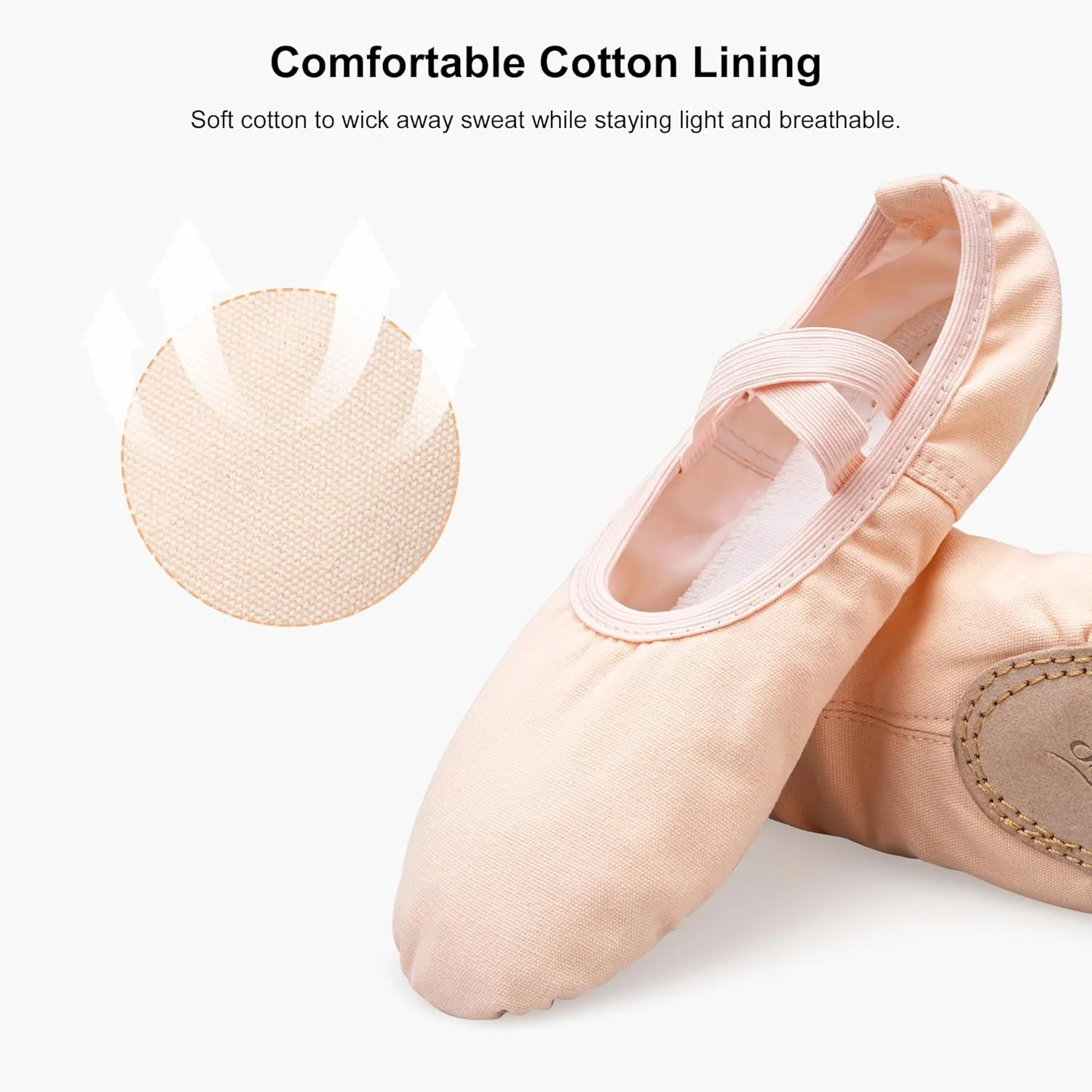 Stelle Ballet Shoes for Women Girls Canvas Ballet Slipper Dance Shoes Yoga Shoes