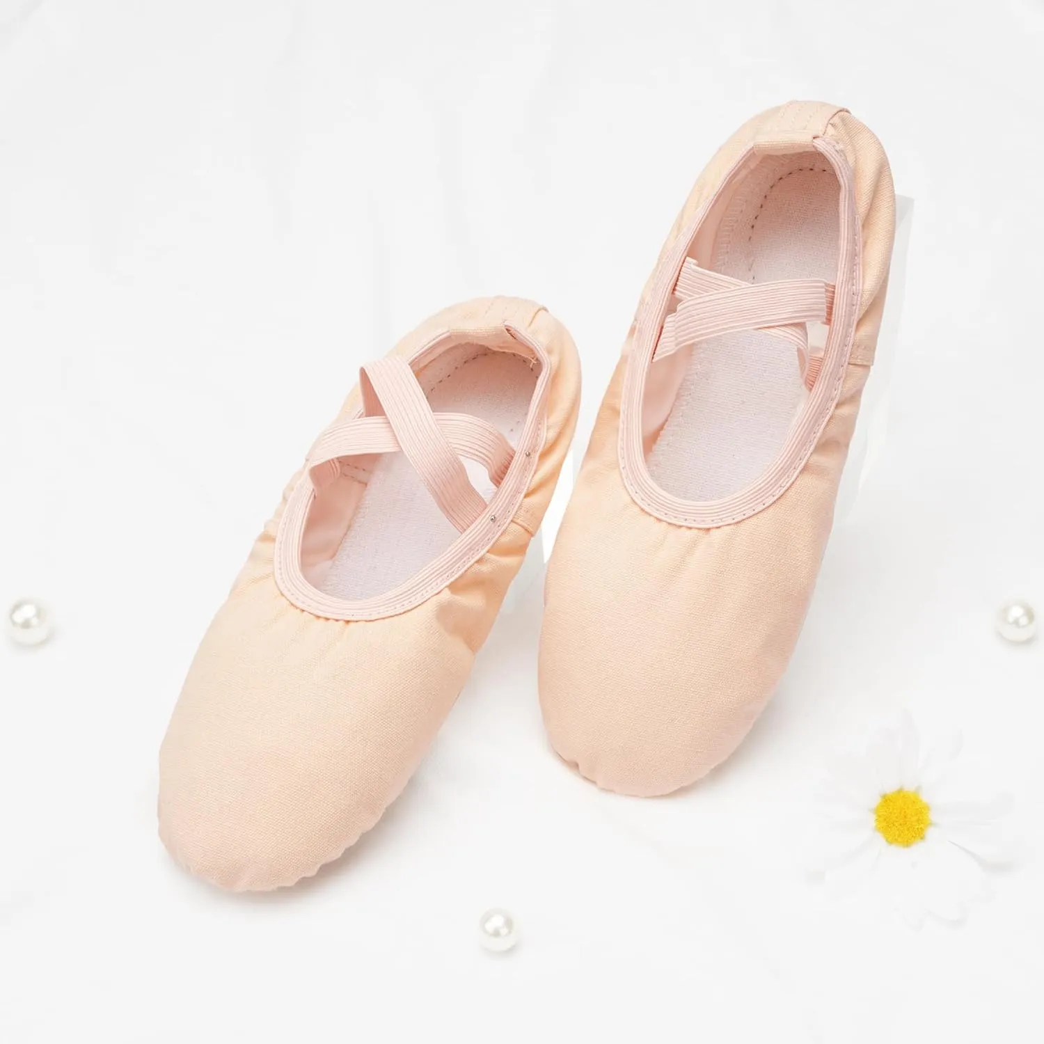 Stelle Ballet Shoes for Women Girls Canvas Ballet Slipper Dance Shoes Yoga Shoes