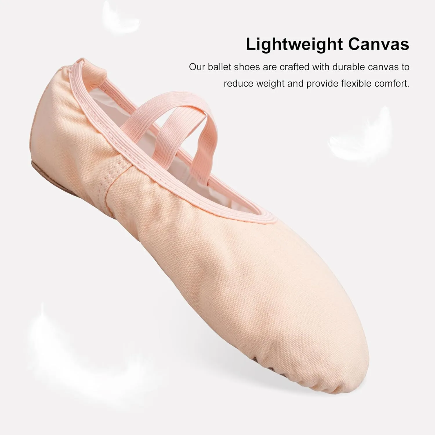 Stelle Ballet Shoes for Women Girls Canvas Ballet Slipper Dance Shoes Yoga Shoes