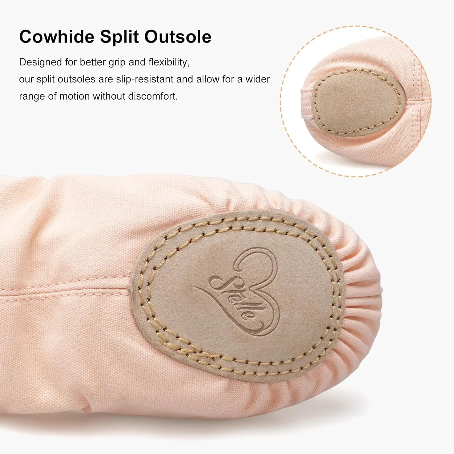 Stelle Ballet Shoes for Women Girls Canvas Ballet Slipper Dance Shoes Yoga Shoes