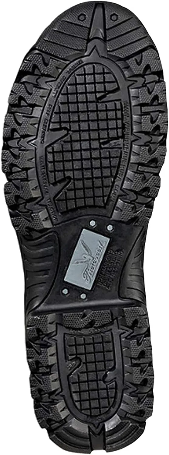 Thorogood Deuce 8 Waterproof Side-Zip Black Tactical Boots for Men and Women with Composite Safety Toe, Full-Grain Leather, and Slip-Resistant Outsole; BBP & Rated