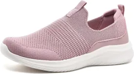 TIOSEBON Women's Walking Tennis Shoes Knit Slip on Mesh Comfortable Sneaker