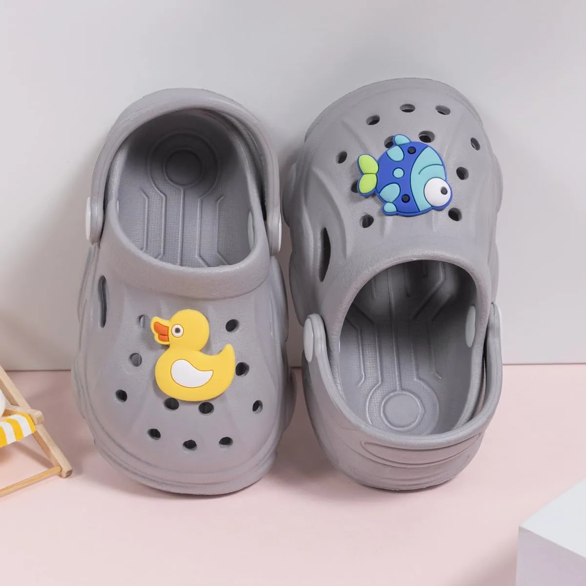 Toddler Cute Garden Clogs Boys Girls Slip On Shoes Summer Lightweight Outdoor Slides Sandals Infant Children Beach Pool Shoes (Toddler/Little Kids)