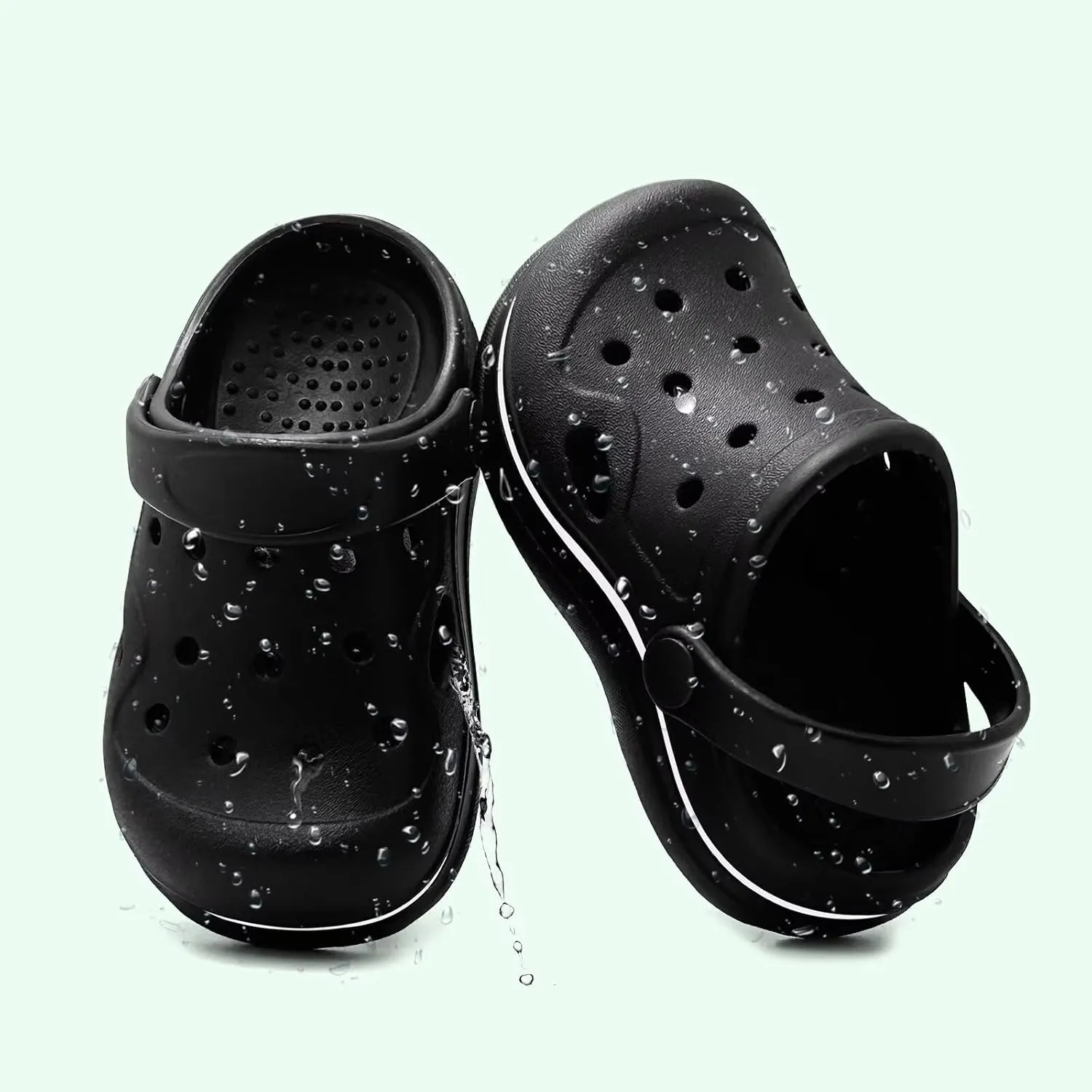 Toddler Girls Boys Clogs Classic Garden Shower Beach Pool Swim Slip on Sandals Slides Children Kid Cute Water Shoes