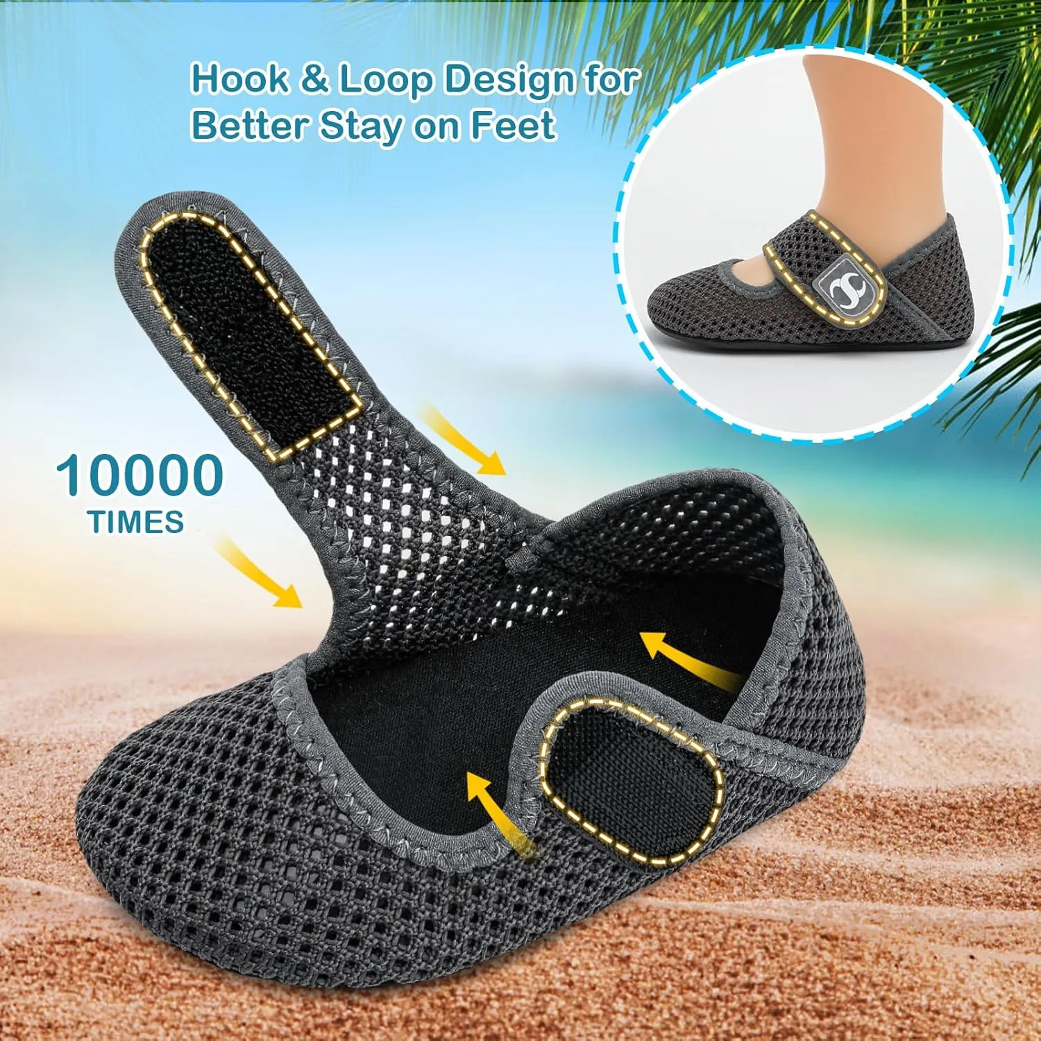 Toddler Water Shoes Baby Boy Girl Beach Swim Shoes Quick Dry Barefoot Socks Shoes Summer Slide Sandals