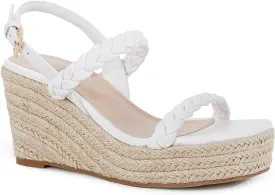 Trish Lucia Womens Espadrille Wedge Sandals Platform Braided Open Toe High Heel Ankle Strap Buckle Summer Causal Dress Shoes