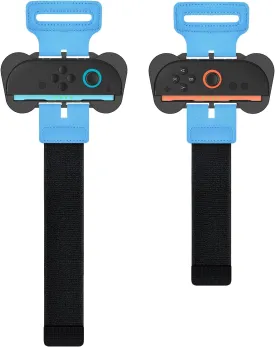 Uxilep Wrist Bands for Nintendo Switch 2 Just Dance 2025 2024 2023 and Zumba Burn It Up, Adjustable Elastic Straps for Switch 2 Joy Con Controller Accessories,2 Pack Wristbands for Kid and Adult