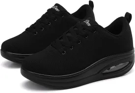 Walking Shoes for Women Air Cushion Nurse Slip Resistant Work Running Sneakers Food Service Platform Comfortable All Day Weight Light