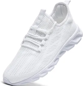 WCIDFY Mens Running Shoes Mesh Breathable Tennis Shoes Lightweight Walking Sneakers Comfortable for Gym