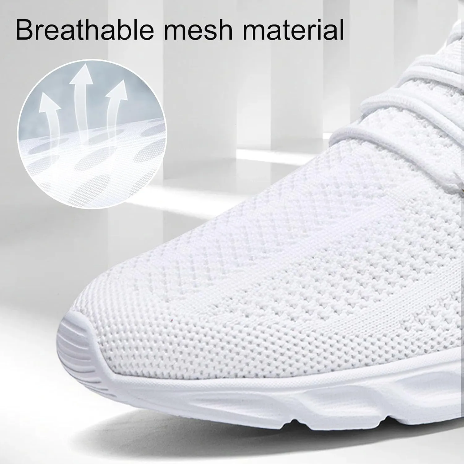 WCIDFY Mens Running Shoes Mesh Breathable Tennis Shoes Lightweight Walking Sneakers Comfortable for Gym