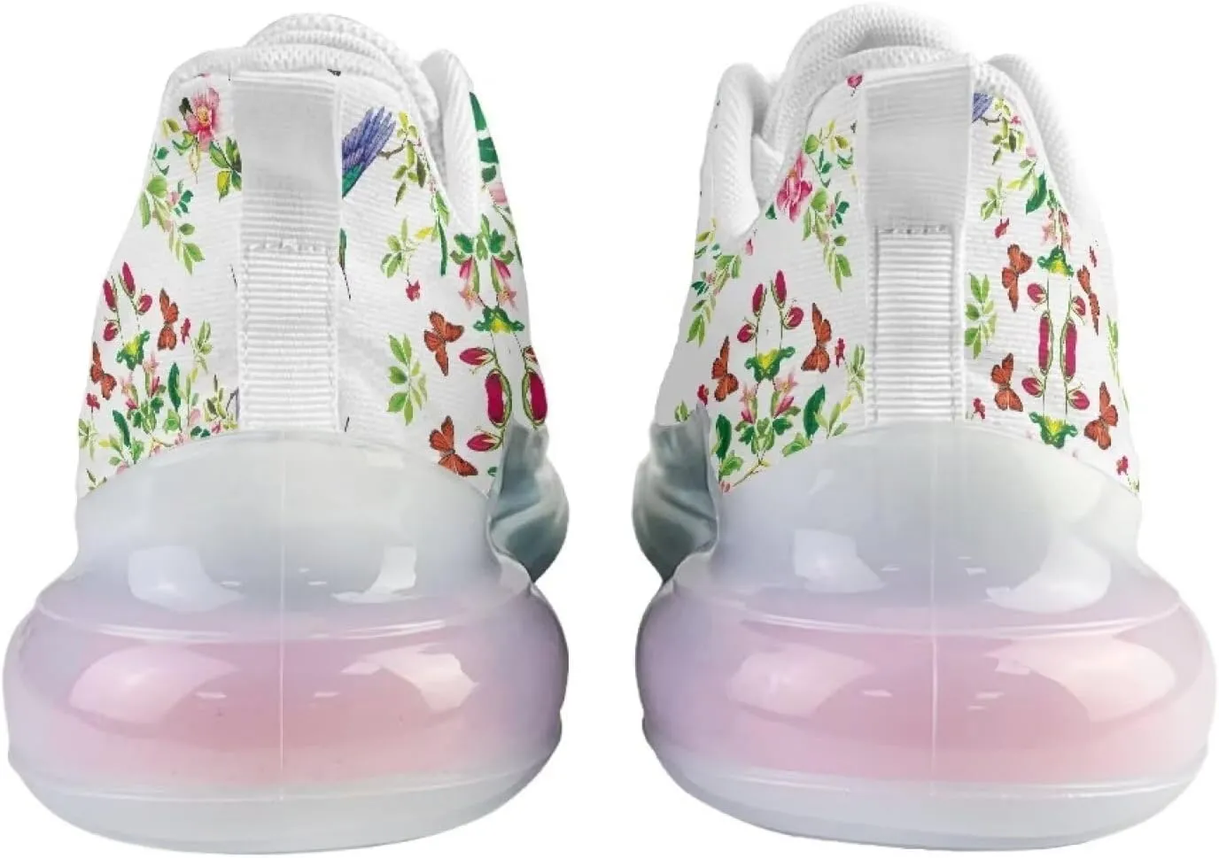 Women's Flower Sneakers Cozy Breathable Lightweight Non-Slip Air Cushion Outdoor Running Shoes for Women US 6-11